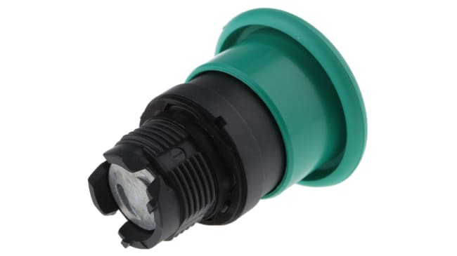 Attuatore pulsante Schneider Electric ZB5AC3, testa a fungo verde, diametro 40mm, ritorno a molla, protezione IP66/IP69K.