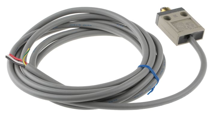 Interruttore di fine corsa Omron D4C-1202, tasto a rotella, IP67, montaggio anteriore, dimensioni 51.5x40x16mm.