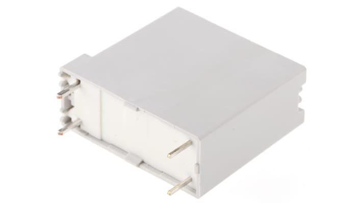 Relè di potenza Finder 45.31.7.024.0310, SPST, 24V cc, montaggio su PCB, dimensioni 31.4mm x 28.5mm x 12.5mm.