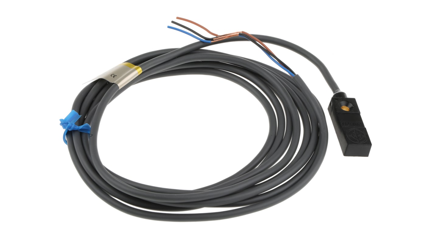 Sensore di prossimità NPN Omron TL-W3MC1 2M, tecnologia induttiva, rilevamento 3 mm, grado di protezione IP67.