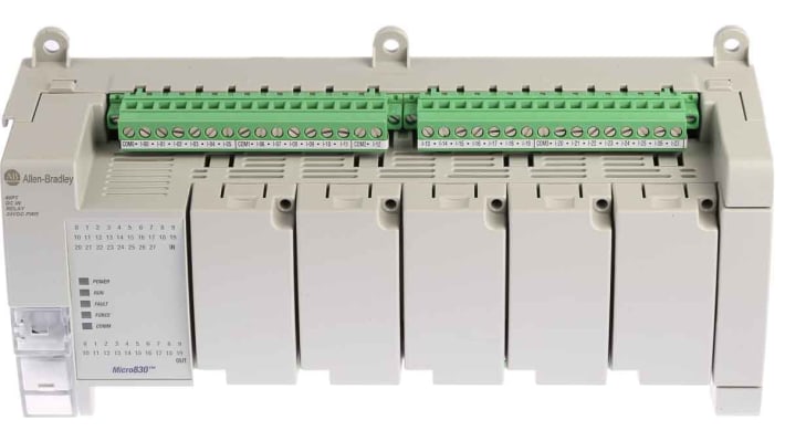 Allen Bradley 2080-LC30-48QWB, CPU PLC Micro830, 28 ingressi, 20 uscite, dimensioni 90 x 230 x 80 mm, tensione 24 V c.c.