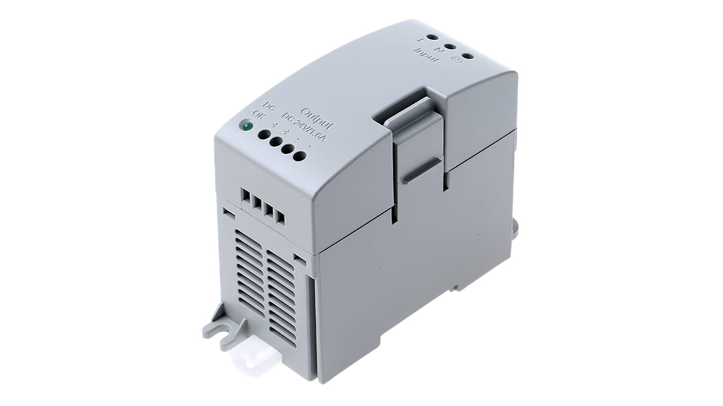 Alimentatore PLC Allen Bradley 2080-PS120-240VAC, 24V CC, 1,6 Amp, per serie Micro 800, ingresso CA 120/240V.