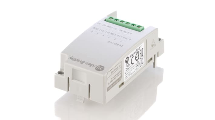 Modulo I/O analogico Allen Bradley 2080-IF2 per Micro 830, 2 ingressi, 4 uscite, montaggio su pannello, dimensioni 90 x 40 x 87 mm.