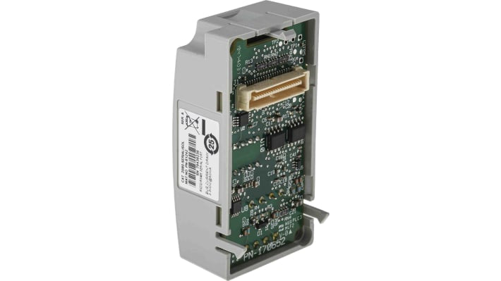 Allen Bradley 2080-SERIALISOL, modulo a innesto con porta seriale isolata per Micro 800, dimensioni 62 x 31,5 x 20 mm.