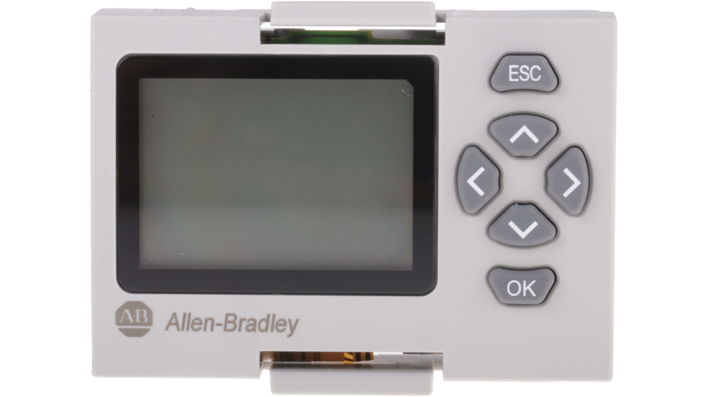 Modulo display LCD Allen Bradley 2080-LCD per controller Micro 800, temperatura operativa -20/+55 °C, grado di protezione IP20.