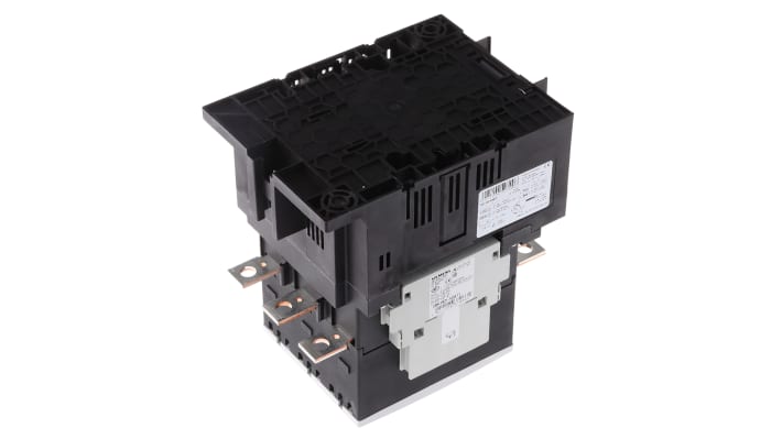 Contattore Siemens 3RT1055-6AB36, 3 poli, 150 A, 24 V, dimensioni 120x170x169 mm, approvato UL/CSA, standard IEC947.