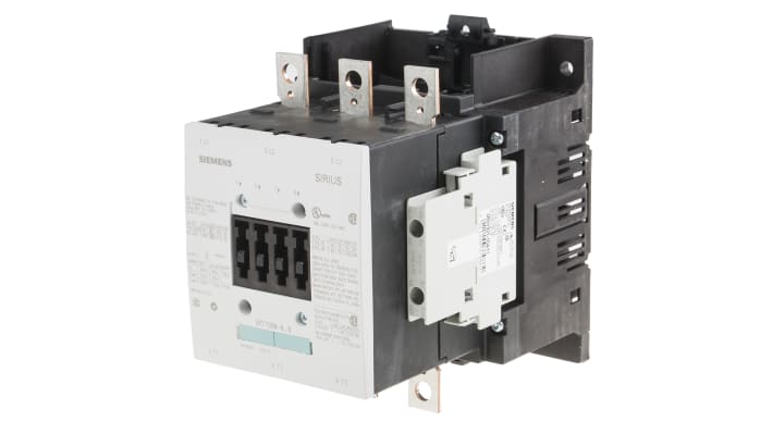 Contattore Siemens 3RT1056-6LA06, 3 poli, corrente 185 A, dimensioni 170x120x169 mm, tensione bobina 400 V c.a.