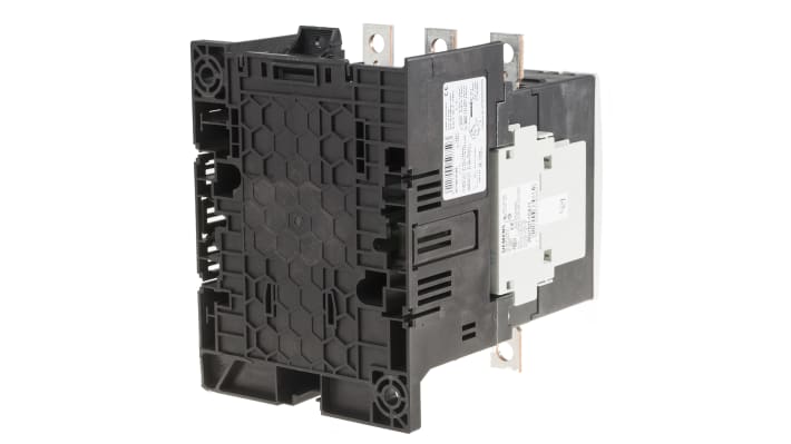 Contattore Siemens 3RT1056-6LA06, 3 poli, corrente 185 A, dimensioni 170x120x169 mm, tensione bobina 400 V c.a.