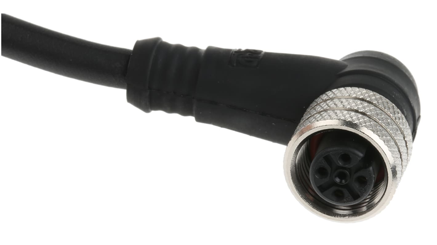 Cavo sensore/attuatore Molex M12 femmina 4 cond. senza terminazione, L. 5m - IP67, antivibrazione - Automazione industriale