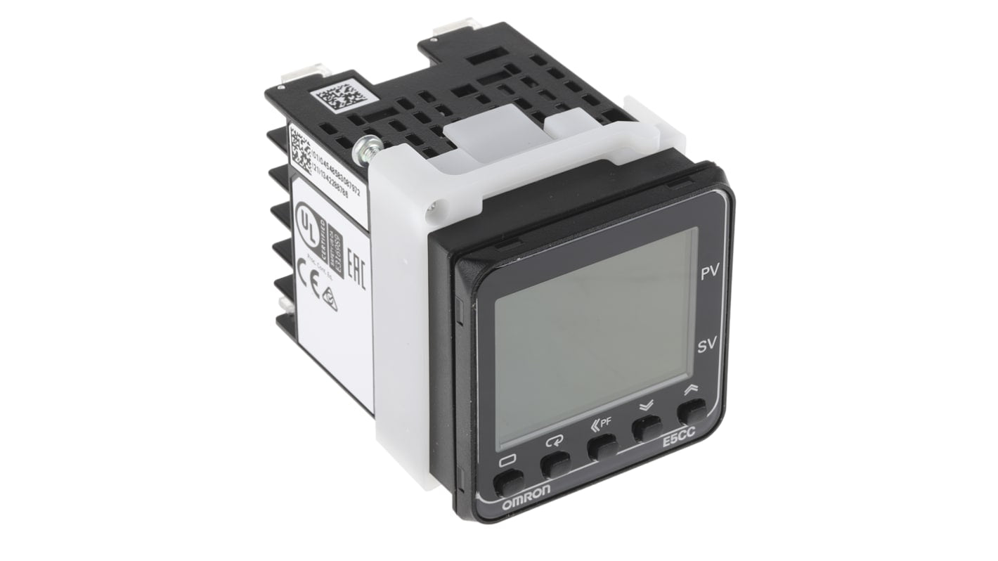 Omron E5CC-QX3D5M-000, termoregolatore PID digitale 48x48 mm, montaggio a pannello, range -10/+55 °C, uscita SSR.