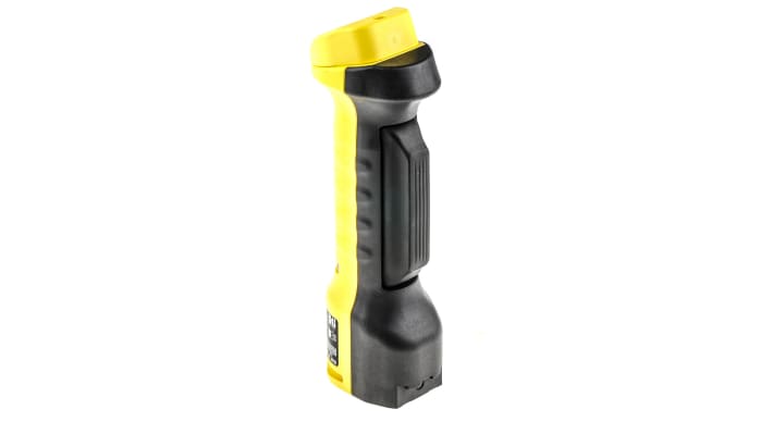 Interruttore di abilitazione di sicurezza Omron A4EG-BM2B041, custodia gialla, IP65, dimensioni 277x60x48mm, configurazione 2NA.