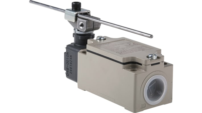 Interruttore di interblocco Omron D4B4117N, Asta NO/NC, custodia metallica, grado di protezione IP67, dimensioni 99.5mm x 43mm x 40mm.
