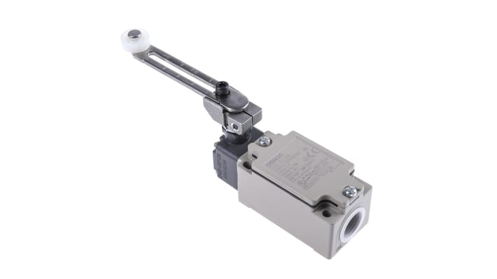 Interruttore di interblocco Omron D4B4116N, leva a rullo, DPST, protezione IP67, dimensioni 99,5 x 40 x 43 mm.
