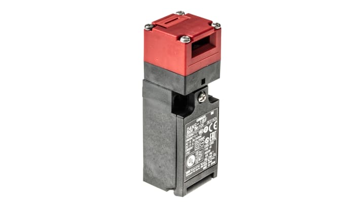 Interruttore di interblocco di sicurezza Omron D4NS-1BF, plastica, IP67, 2NC, 240 V CA, 10 A, dimensioni 96x31x30 mm.