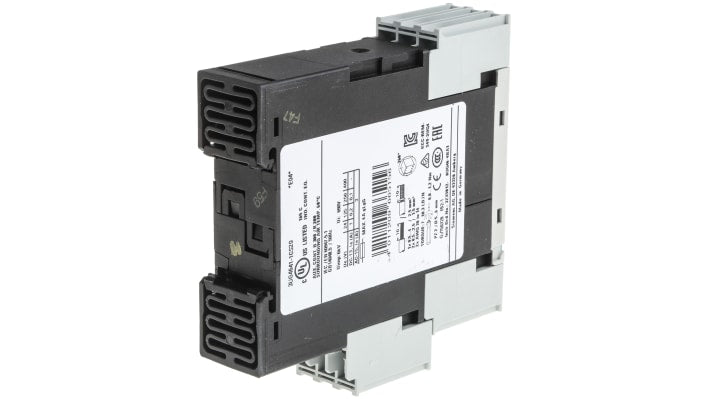 Relè di monitoraggio corrente Siemens 3UG4641-1CS20, DPDT, 24-240 V, intervallo 0.2-10 A, montaggio su guida DIN, dimensioni 91 x 22.5 x 102 mm.