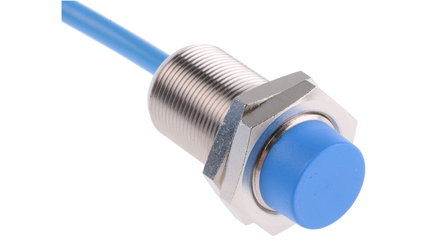 Baumer IFRM 18X9103, sensore di prossimità cilindrico NAMUR M18, rilevamento 8 mm, IP67, montaggio non a filo, ATEX.
