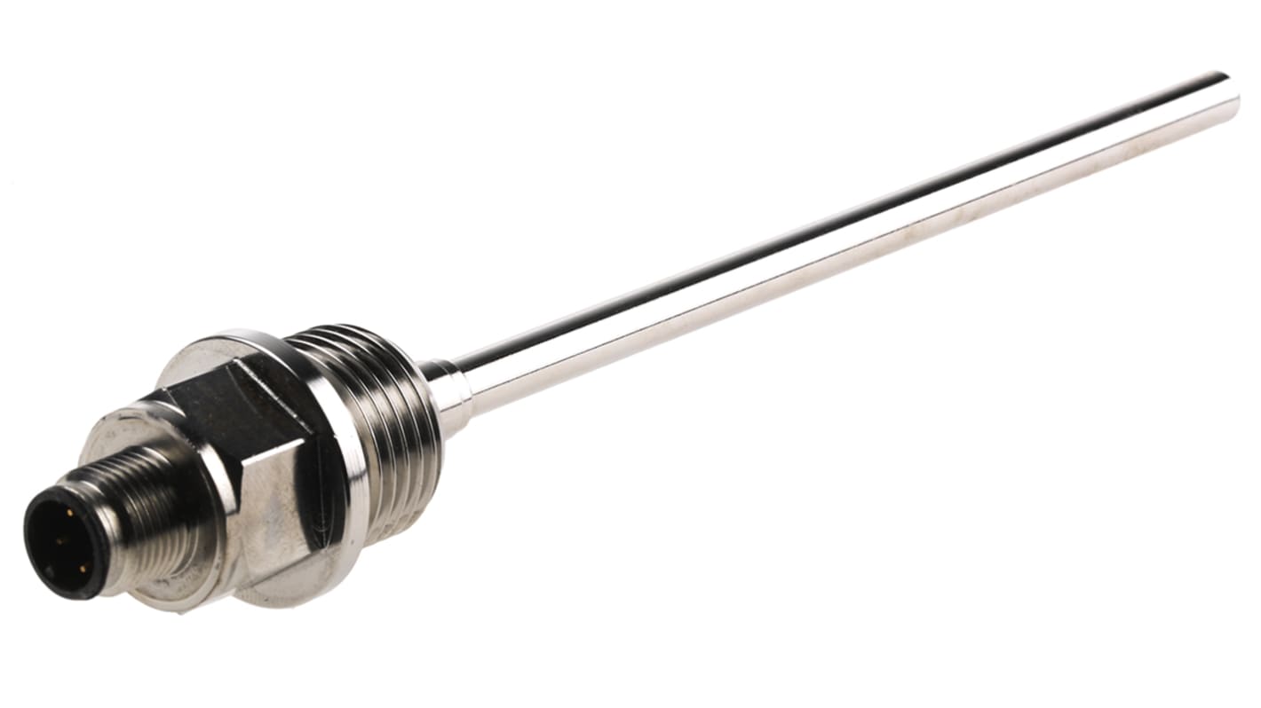 Sensore di temperatura PT100 Jumo, sonda RTD a vite in acciaio INOX, lunghezza 150mm, diametro 6mm, cavo 2m, IP67. Codice 902815/10-380-1011-3-6-150-104-24/000.