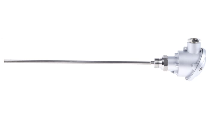 Sensore di temperatura PT100 Jumo 902023/10-380-1003-1-6-300-104/000, lunghezza 300mm, diametro 6mm, guaina in acciaio INOX.