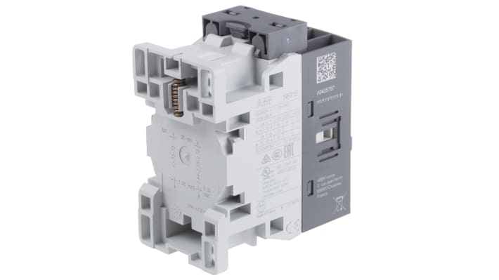 Contattore ABB 1SBH137001R1431 NF31E-14, 4 poli, 3NO + 1NC, 6 A, bobina 230 V, dimensioni 86x45x77 mm.