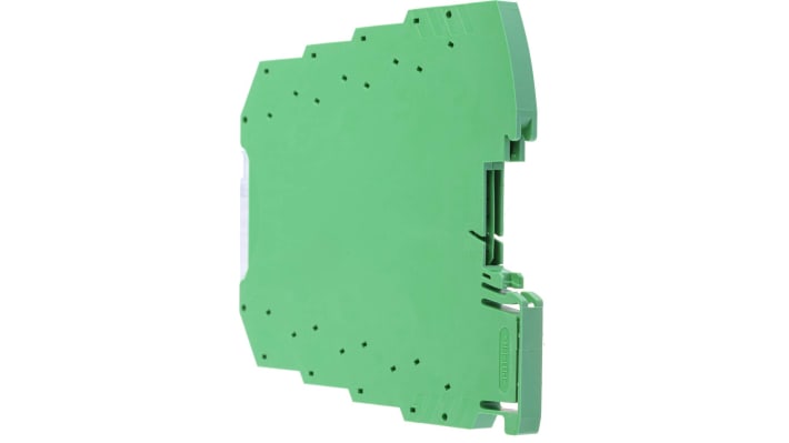 Condizionatore di segnale Phoenix Contact, amplificatore di isolamento, montaggio su guida DIN, dimensioni 6,2 x 93,1 x 101,2 mm.