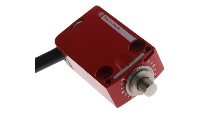 Telemecanique Sensors, interruttore di fine corsa XCSM3910L1, attuatore stantuffo 2NC/1NA, protezione IP66/67, dimensioni 60x30x16 mm.