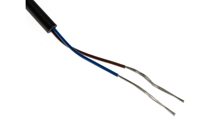 Sensore fotoelettrico cilindrico Omron E3FATP112M, rilevamento fino a 20 m, uscita PNP, grado di protezione IP67/IP69K.