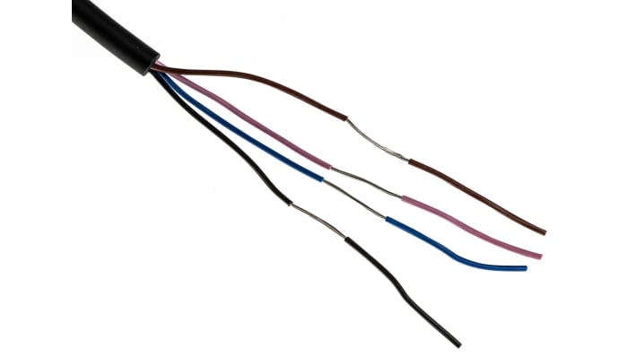 Sensore fotoelettrico cilindrico Omron E3FATP112M, rilevamento fino a 20 m, uscita PNP, grado di protezione IP67/IP69K.