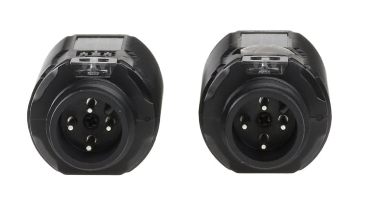 Omron E3FATP21, sensore fotoelettrico cilindrico a fascio diretto, rilevamento fino a 20 m, uscita PNP, grado di protezione IP67/IP69K.