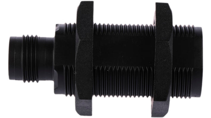 Sensore fotoelettrico cilindrico Omron E3FADP23, rilevamento fino a 1 m, uscita PNP, connettore M12 a 4 pin, IP67/IP69K.