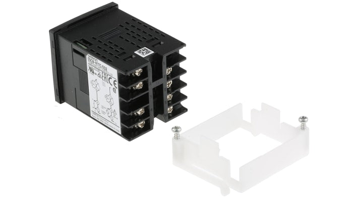 Termoregolatore PID Omron E5CB-R1TC AC100-240, montaggio a pannello, dimensioni 48 x 48 mm, uscita relè, display LED.