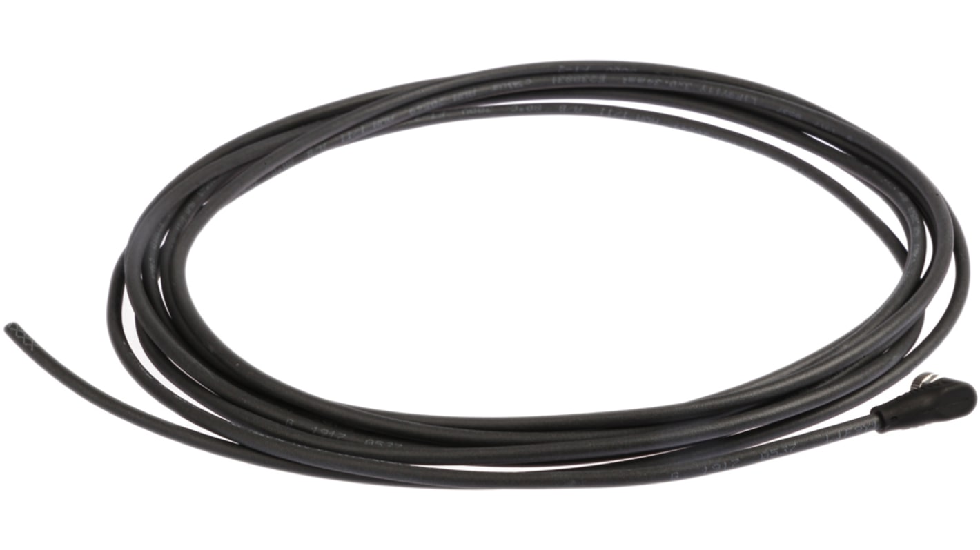 Cavo sensore attuatore M8 femmina BALLUFF, 5 m, 3 conduttori, protezione IP67, per collegamenti in ambienti industriali.