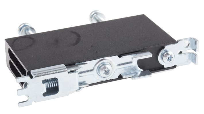 Dissipatore Carlo Gavazzi RHS37A per relè a stato solido, montaggio su guida DIN, ottimizza la dissipazione del calore nella serie RGS.