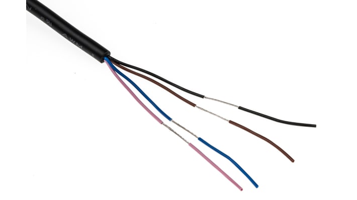 Sensore fotoelettrico cilindrico Omron E3FBDP122M, rilevamento 300 mm, uscita PNP, design compatto, grado di protezione IP67/IP69K.