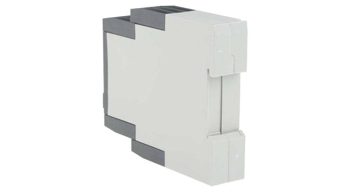 Relè di monitoraggio trifase ABB CM-PVS.41S per guida DIN, controlla sovratensione e sottotensione, dimensioni 103,7 x 22,5 x 85,6 mm.