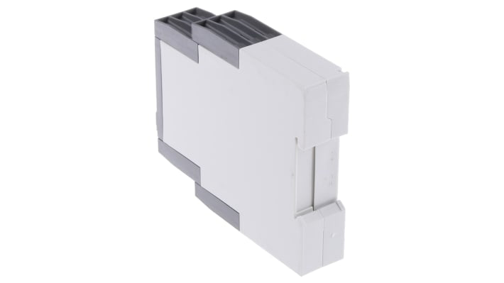 Relè di monitoraggio ABB CM-MPS.21S, DPDT, tensione 180-280V, montaggio su guida DIN, dimensioni 103,7 x 22,5 x 85,6mm.