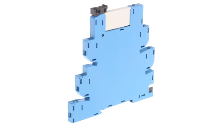 Finder 39.11.0.006.0060, relè d'interfaccia SPDT per guida DIN, bobina 6V, larghezza 6,2 mm, temperatura operativa -40°C a 70°C.