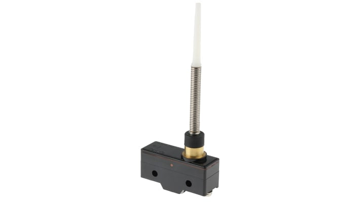 Interruttore di fine corsa Omron Z-15GNJ55B, molla elicoidale, SPDT, contatti NO/NC, protezione IP62, dimensioni 49.2mm x 111.3mm x 17.45mm.