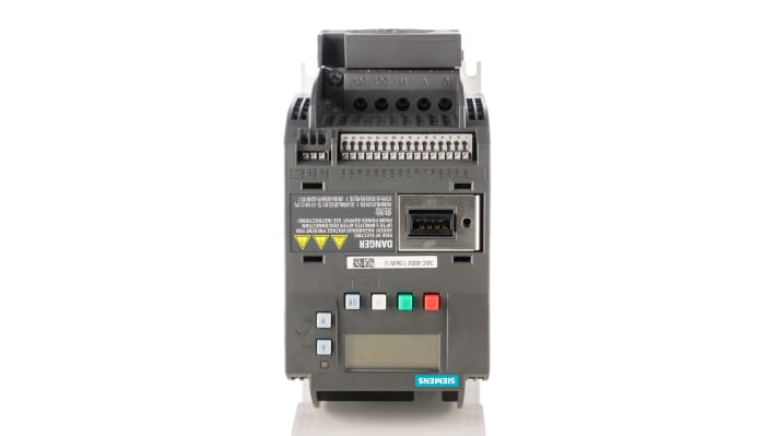 Inverter Siemens 1,5 kW, 400V AC, 3 fasi, 0-550Hz - Efficiente per ventilatori e pompe, risparmio energetico, installazione compatta.