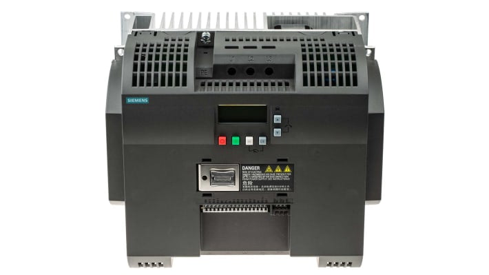 Inverter Siemens 7,5 kW 400 V c.a. 3 fasi 0 550Hz (6SL3210-5BE27-5CV0) per controllo preciso della velocità motori industriali, ideale per applicazioni gravose.