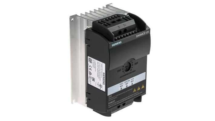 Modulo di frenatura trifase Siemens 6SL3201-2AD20-8VA0, per motori elettrici, tensione 200-240 V e 380-480 V.