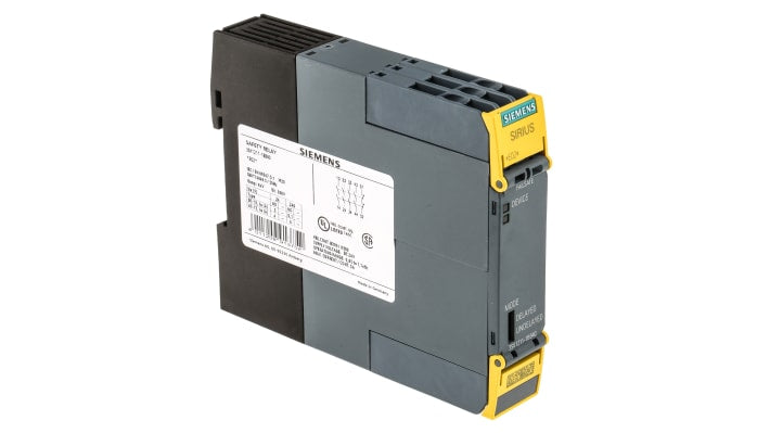 Modulo d'uscita Siemens 3SK1211-1BB40 SIRIUS, 6 uscite, alimentazione 24 V c.c., dimensioni 100 x 22,5 x 121,7 mm.