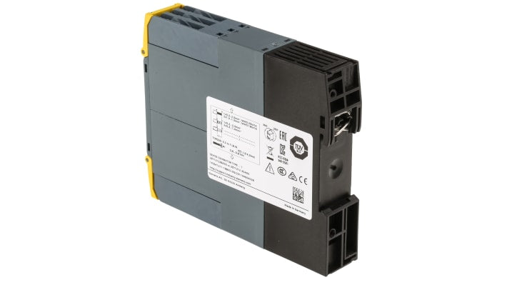 Modulo d'uscita Siemens 3SK1211-1BB40 SIRIUS, 6 uscite, alimentazione 24 V c.c., dimensioni 100 x 22,5 x 121,7 mm.