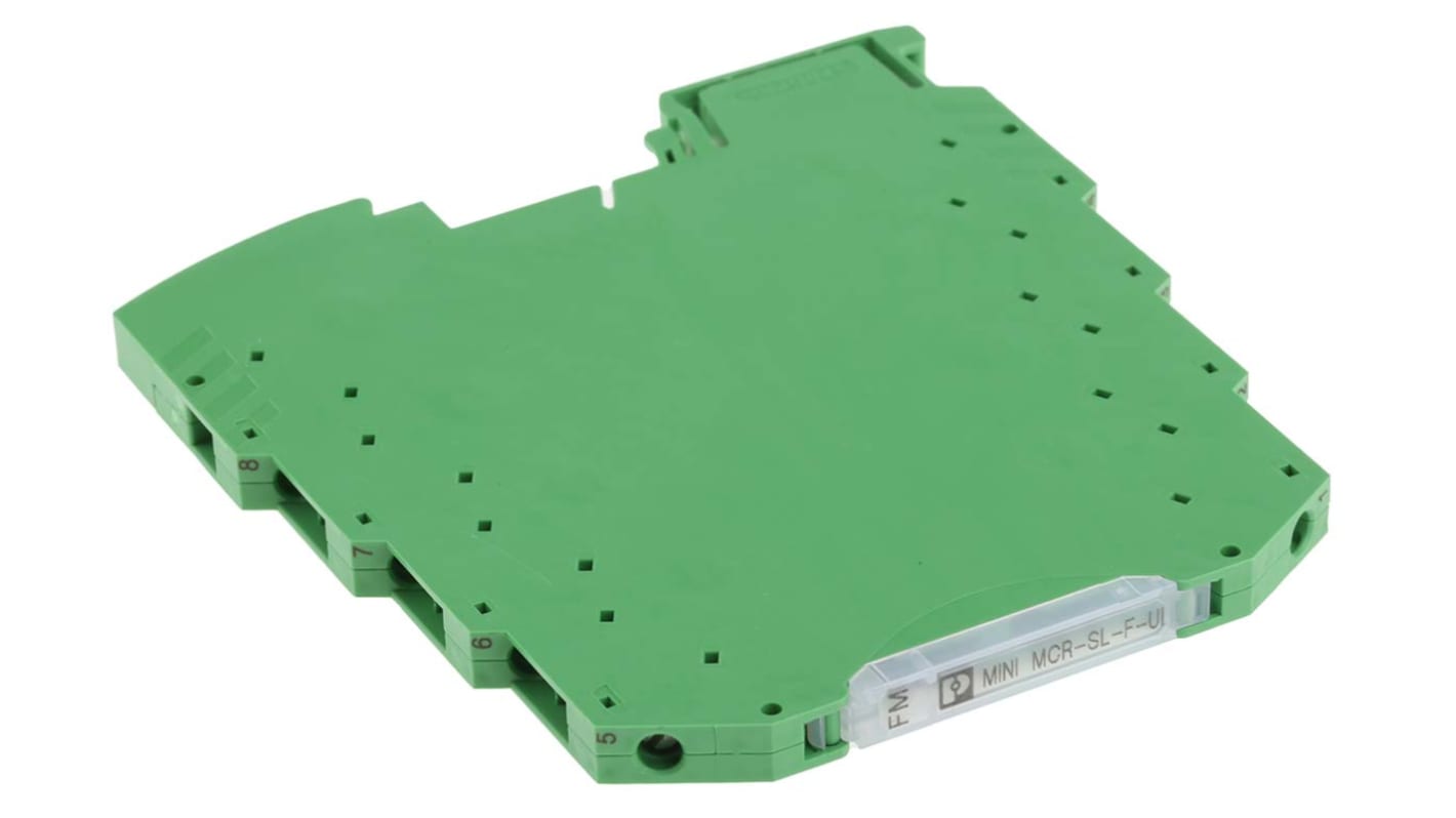 Condizionatore di segnale Phoenix Contact 2902832, montaggio su guida DIN, ingresso 0.002 Hz a 20 kHz, uscita 0-10 V.