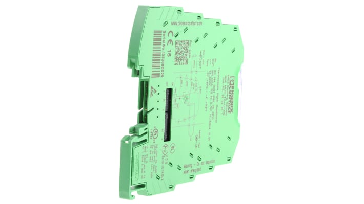 Condizionatore di segnale Phoenix Contact 2902851, convertitore di temperatura per termocoppie, montaggio su guida DIN. Dimensioni 6.2 x 93.1 x 102.5 mm.