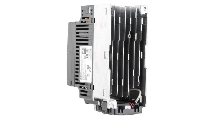 Inverter monofase Delta Electronics VFD007EL21A, potenza 0,75 W, 230 V, corrente 9,5 A, dimensioni 72x174x136 mm.