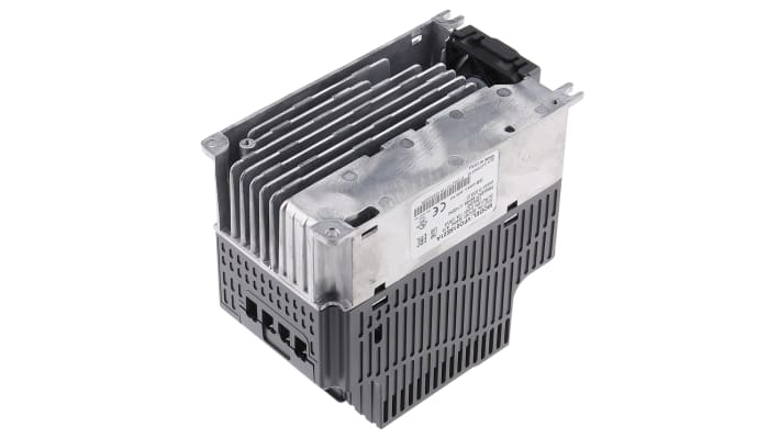 Inverter monofase Delta Electronics VFD015E21A, 1,5 kW, 230 V, compatto, IP20, comunicazione RS485 ModBus, dimensioni 174x152x100 mm.