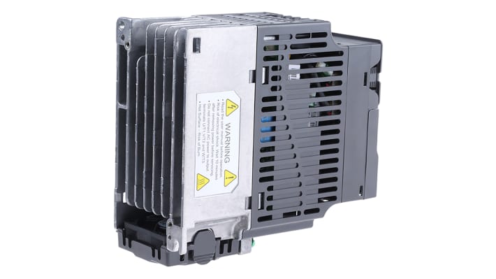 Inverter trifase Delta Electronics VFD015E43T, 1,5 kW, 460 V, design modulare IP20, dimensioni 142x152x72 mm.