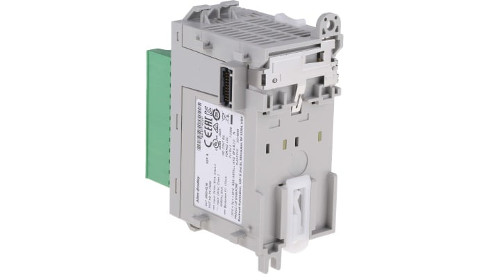 Modulo I/O Allen Bradley 2085-IQ16 per PLC Micro 800, 16 ingressi, montaggio su guida DIN, dimensioni 90 x 87 x 44,5 mm.