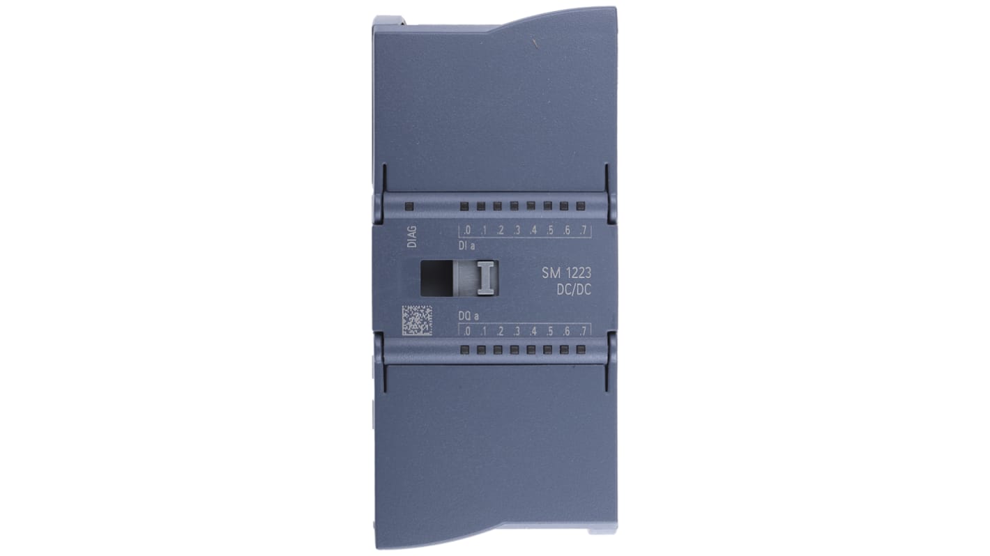 Modulo I/O PLC digitale Siemens 6ES7223-1BH32-0XB0 per Serie SIMATIC S7-1200, 8 ingressi/uscite, protezione IP20. Adatto a ambienti industriali e marittimi.