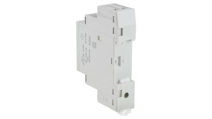 Contattore Finder 22.32.0.024.4420, 2 poli, 25 A, montaggio su guida DIN, dimensioni 17.5 mm x 60.8 mm, 24 V.